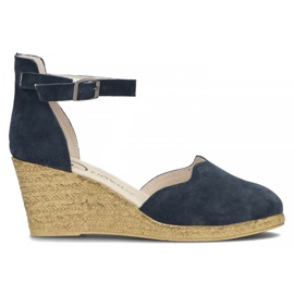 Sandali in pelle Filippo DS1394/22 Nv blu navy