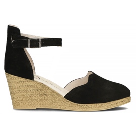 Sandali in pelle Filippo DS1394/22 Bk Nero