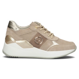 Sneakers in pelle Filippo DP3553/22 Be beige