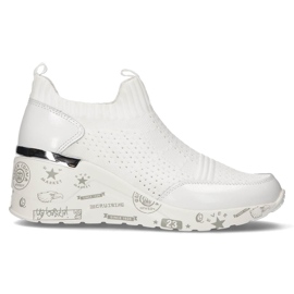 Scarpa in pelle Filippo DP3551/22 Wh bianca bianco