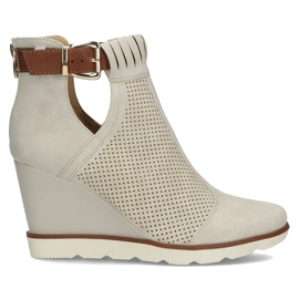 Stivali con zeppa Filippo DBT207 / 22 Be beige