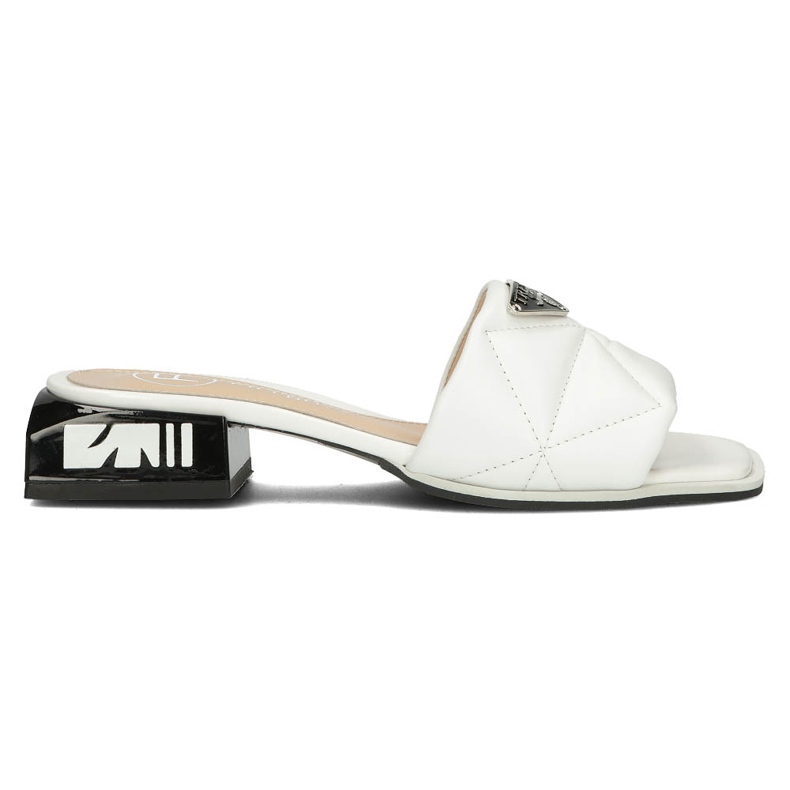 Ciabatte in pelle Filippo DK3905 / 22 Wh bianche bianca