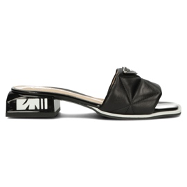 Ciabatte in pelle Filippo DK3905/22 Bk nere nero