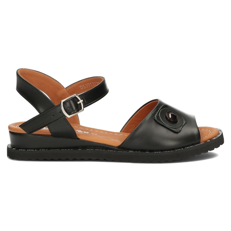 Sandali in pelle Filippo DS3913/22 Bk nero