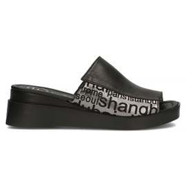 Ciabatte in pelle Filippo DK3921 / 22 Bk nere nero