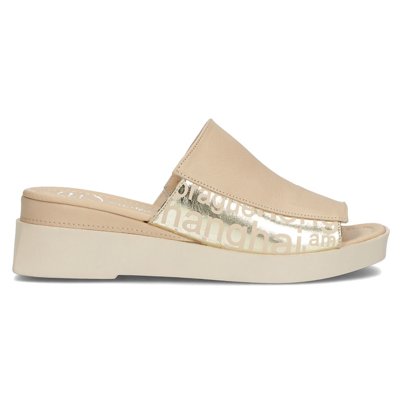 Ciabatte in pelle Filippo DK3921 / 22 Be beige