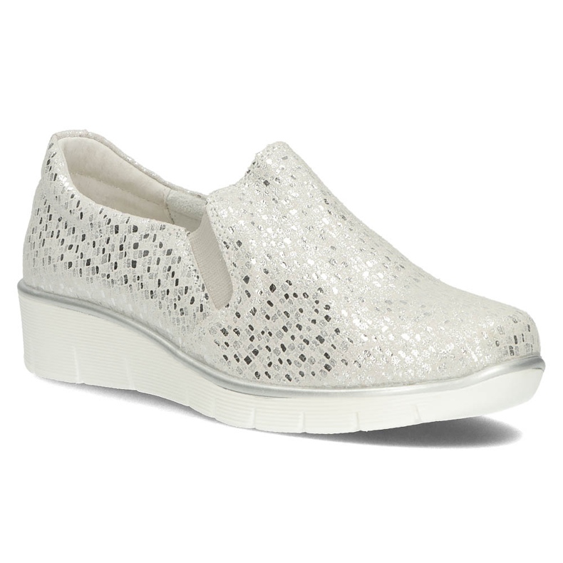 Scarpe in pelle Filippo DP1325/22 Si argento d'argento