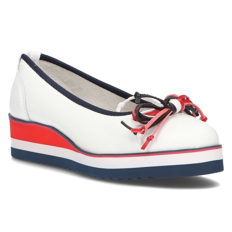 Ballerine in pelle Filippo DP2159 / 22 Wh bianche bianca