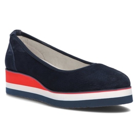 Ballerine in pelle Filippo DP2323/22 Nv blu navy