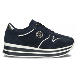 Sneakers in pelle Filippo DP3682/22 Nv blu navy