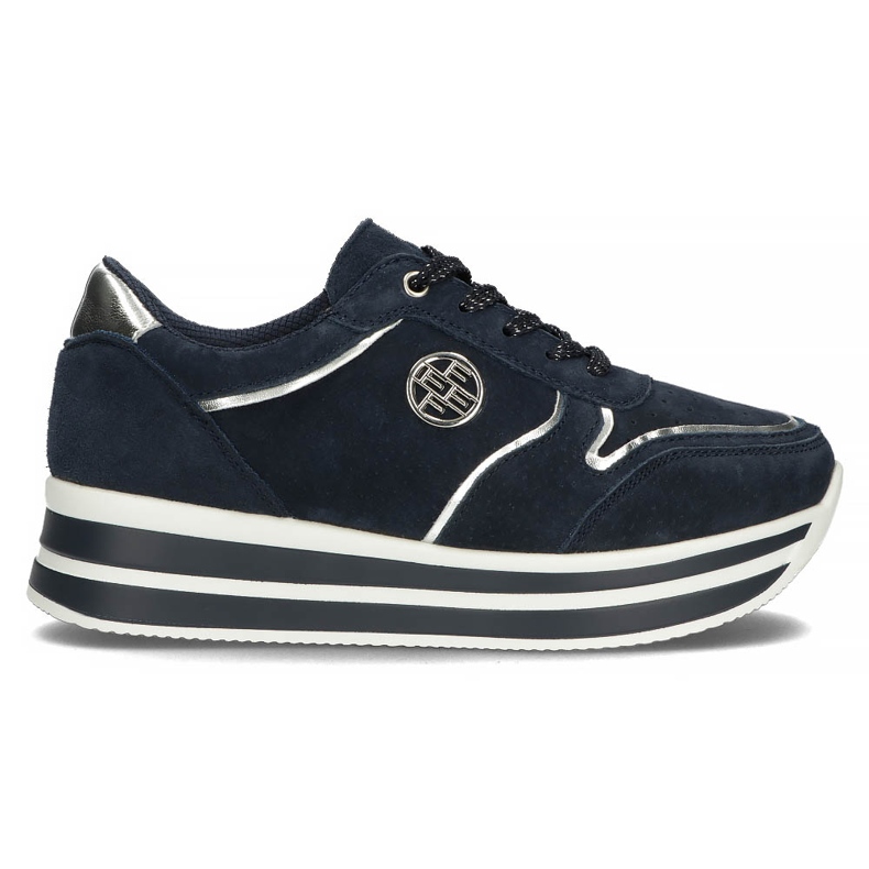 Sneakers in pelle Filippo DP3682/22 Nv blu navy