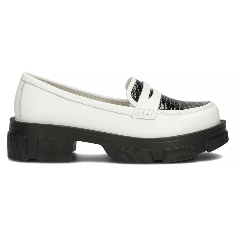 Scarpe in pelle Filippo DP3695 / 22 Wh Bk bianco bianca nero