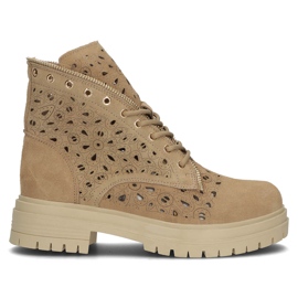 Stivali in pelle Filippo DBT3717 / 22 Be beige