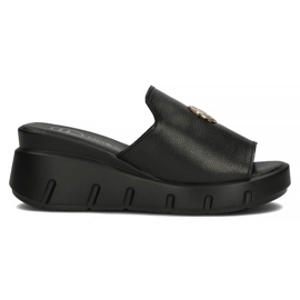 Ciabatte in pelle Filippo DK3596/22 Bk nere nero
