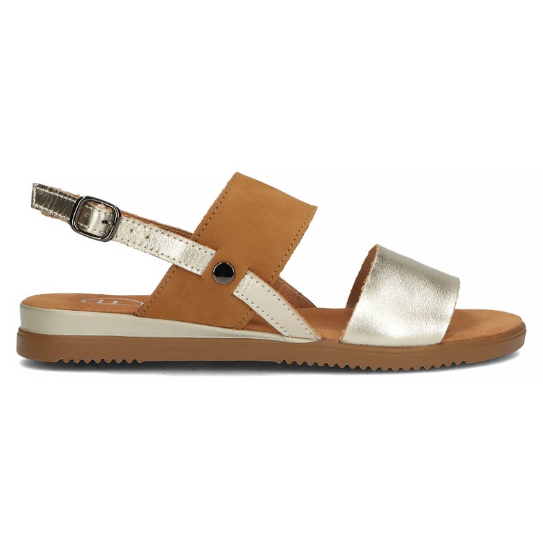 Sandali in pelle Filippo DS3601/22 Go Br marrone e oro d'oro