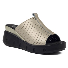 Ciabatte in pelle Filippo DK3594 / 22 Go golden d'oro