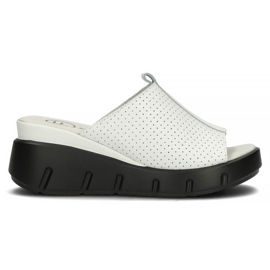 Ciabatte in pelle Filippo DK3594 / 22 Wh bianche bianca