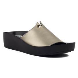Ciabatte in pelle Filippo DK2059 / 22 Go golden d'oro