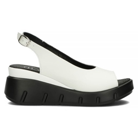 Sandali in pelle Filippo DS3595 / 22 Wh bianco
