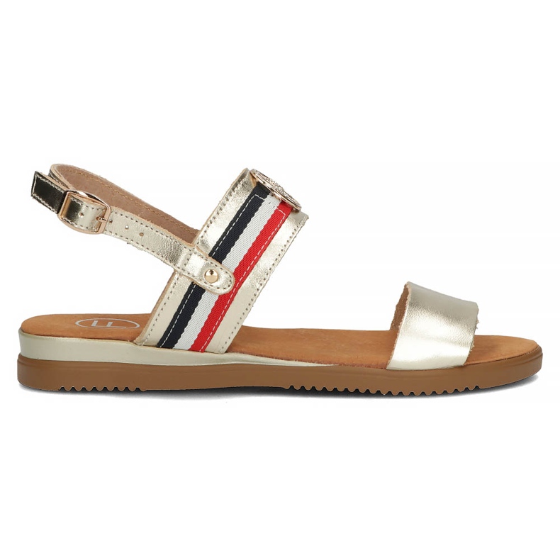 Sandali in pelle Filippo DS3603/22 Go golden d'oro