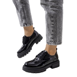Scarpe nere su suola da trattore di Markus nero