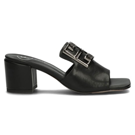 Ciabatte in pelle Filippo DK3731/22 Bk nere nero
