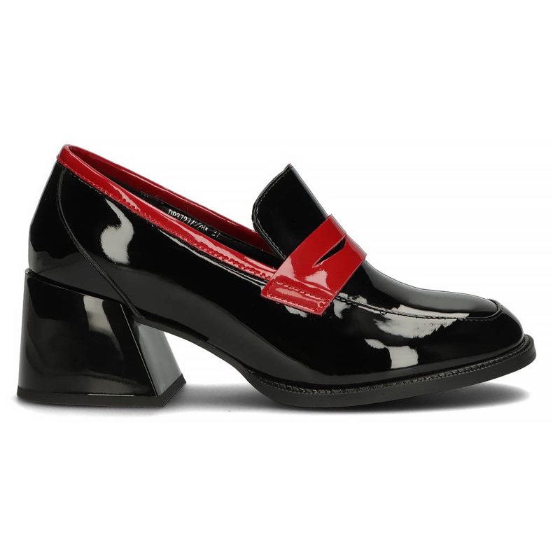 Décolleté in pelle Filippo DP3727 / 22 Bk nero rosso