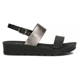 Filippo DS3612/22 Bk sandali neri nero d'argento