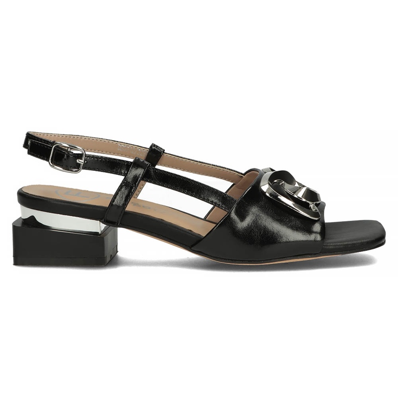 Sandali in pelle Filippo DS3742/22 Bk nero