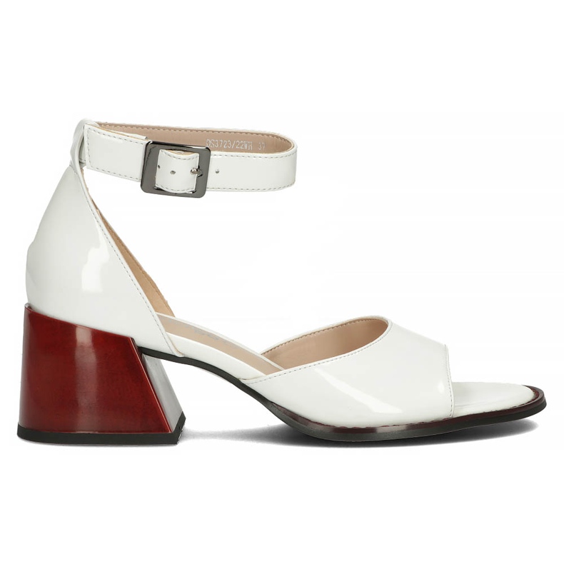 Sandali in pelle Filippo DS3723 / 22 Wh bianco bianca