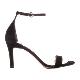 Marco Shoes Sandali eleganti realizzati in camoscio naturale nero