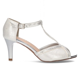 Filippo DS1360/22 Si sandali argento d'argento