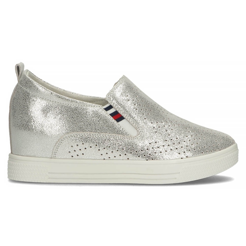 Scarpe in pelle Filippo DP1356/22 Si argento d'argento
