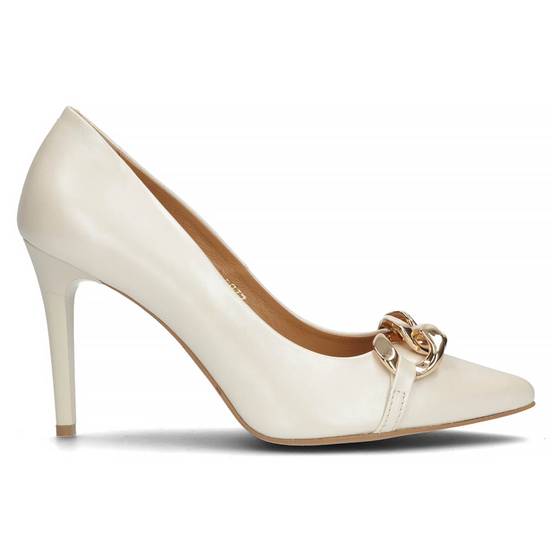Décolleté in pelle Filippo 2077 beige perla