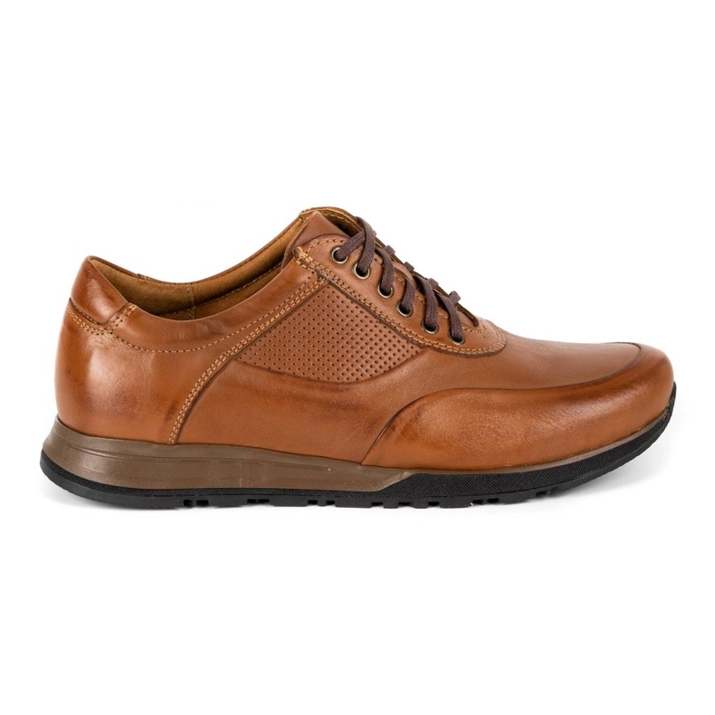 Olivier Scarpe casual da uomo in pelle 902KNT marrone