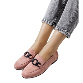 Scarpe in pelle rosa