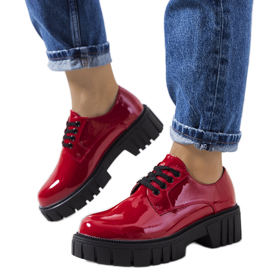 Scarpe laccate rosse di Eileen rosso KeeShoes