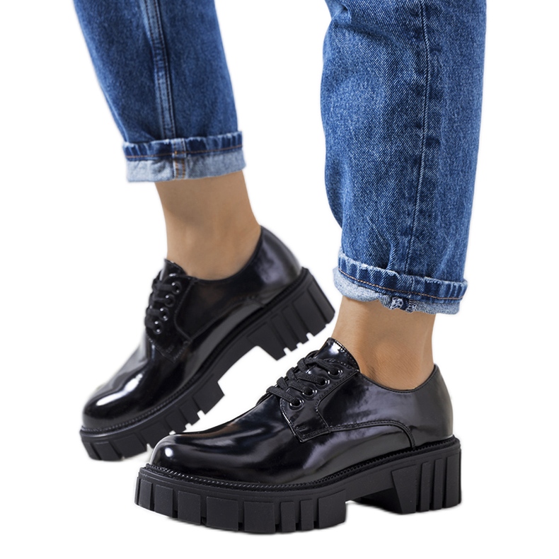 Scarpe Cardero laccate nere nero