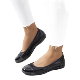 Ballerine Nerena in pelle nera nero