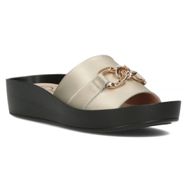 Ciabatte in pelle Filippo DK3590 / 22 Go golden d'oro