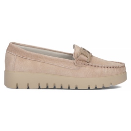 Mocassini in pelle Filippo DP3334/22 Be beige