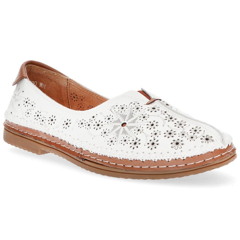 Scarpa in pelle Filippo DP1224/20 Wh bianca