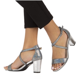 Filippo DS1276/22 Si sandali argento grigio