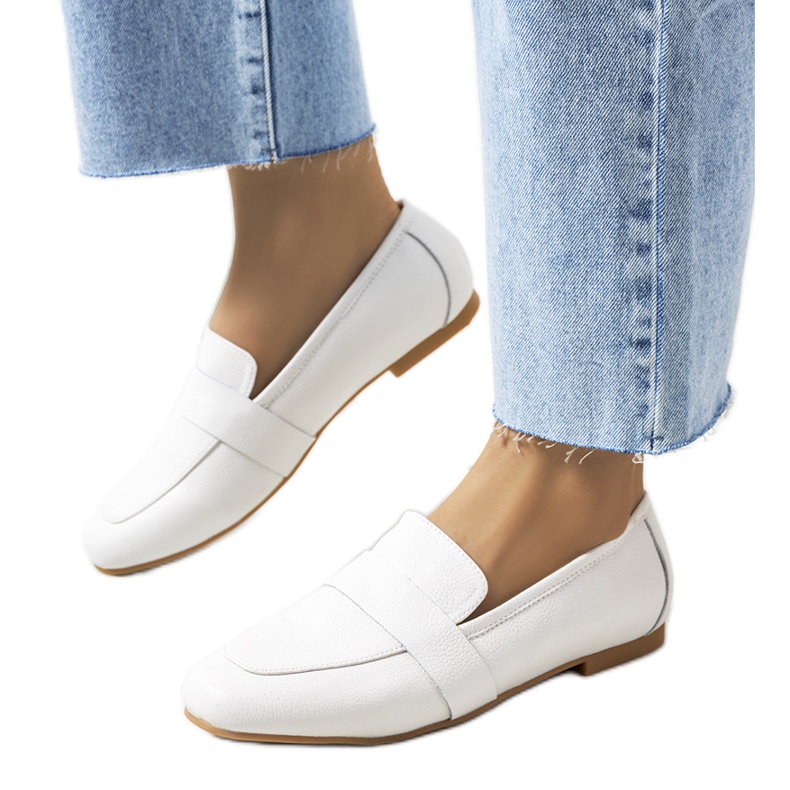 Scarpe da donna in pelle bianca Maple