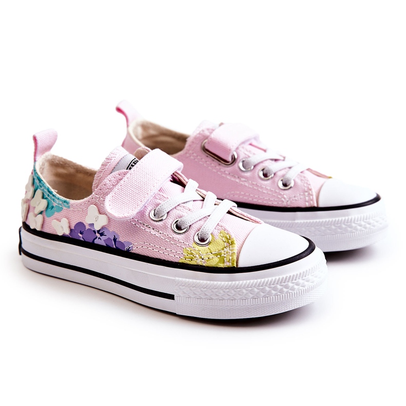 PA1 Sneakers Bambini Tessuto Stampa Buster Rosa