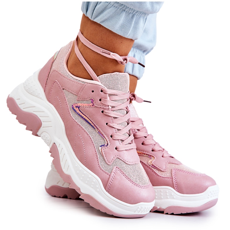 Sneakers da donna rosa canadesi rosa lucido