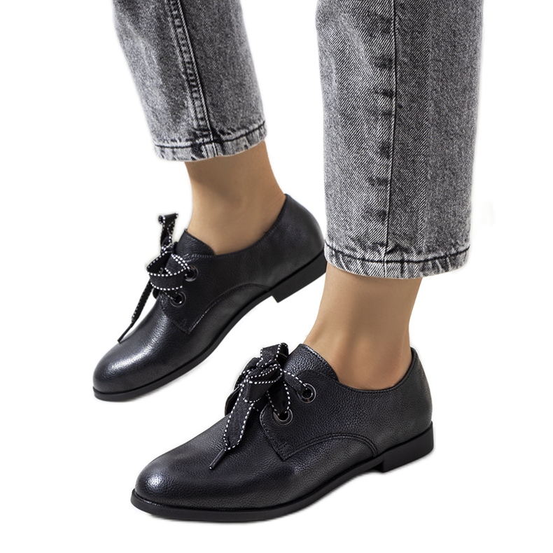Scarpe Koren in pelle nera nero