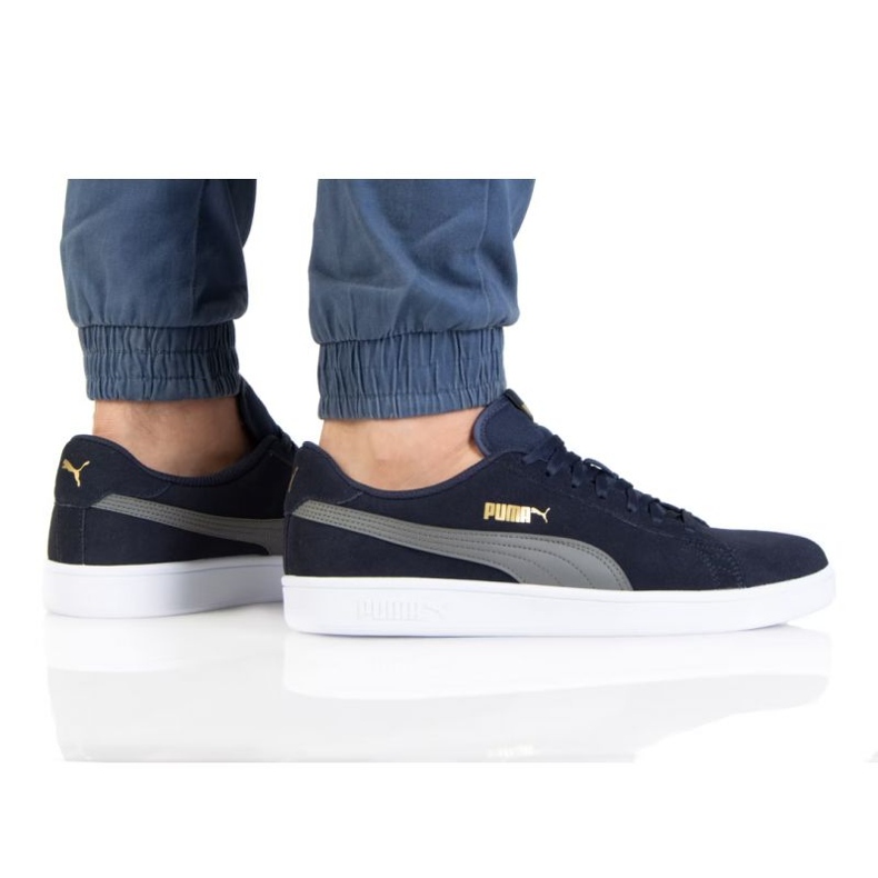 Puma Smash V2 M 364989 56 blu navy grigio d'oro