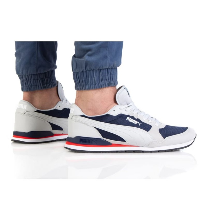 Puma St Runner V3 Mesh M 384640 05 blu navy grigio
