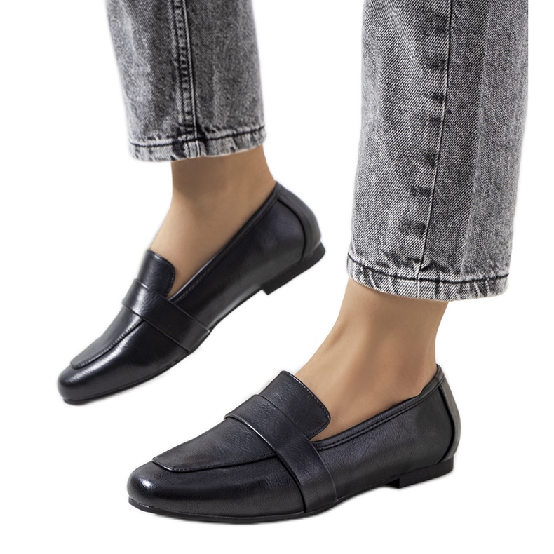 Scarpe in pelle nera di Ouden nero